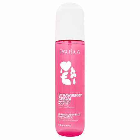 Pacifica Hydrating Body Mist Strawberry Cream for Unisex, 5 fl oz | Walmart (US)