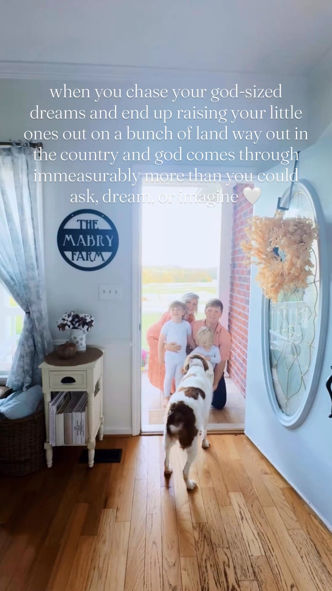 Grateful beyond measure for this sweet life 🌾, all my precious boys 🩵, and this farm sweet farm 🚜 to raise our babies 👶🏼 and plant our roots 🌱 on!! 🦋🌅🏡 Thank you, Lord, for the immeasurably more 💫 you had in store for our family all along!! 🫶🏽🧺 #thankyoujesus #immeasurablymore #farmsweetfarm #farmdreamcometrue #blessedbeyondmeasure