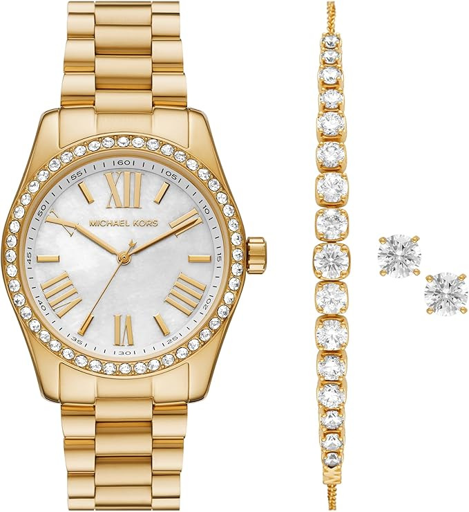 Michael Kors Lexington Women's Watch, Stainless Steel Chronograph Watch for Women | Amazon (US)