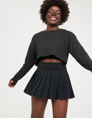 OFFLINE By Aerie Nylon Pleated Tennis Skirt | American Eagle Outfitters (US & CA)
