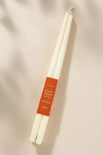 18" Classic Taper Candles, Set of 4 | Anthropologie (US)