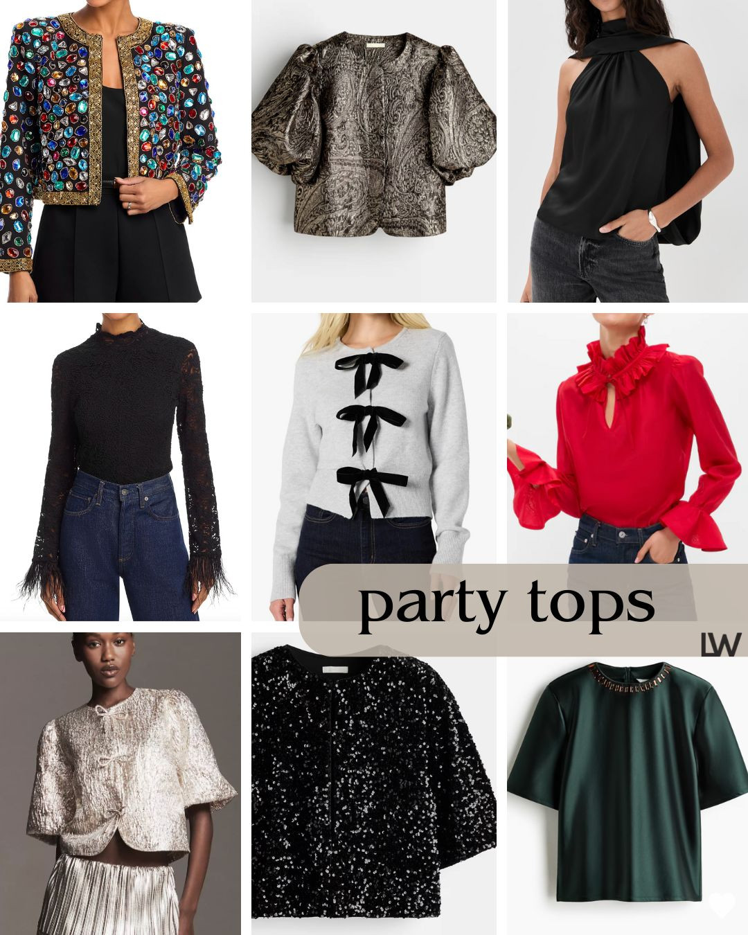  Party ready tops!

 