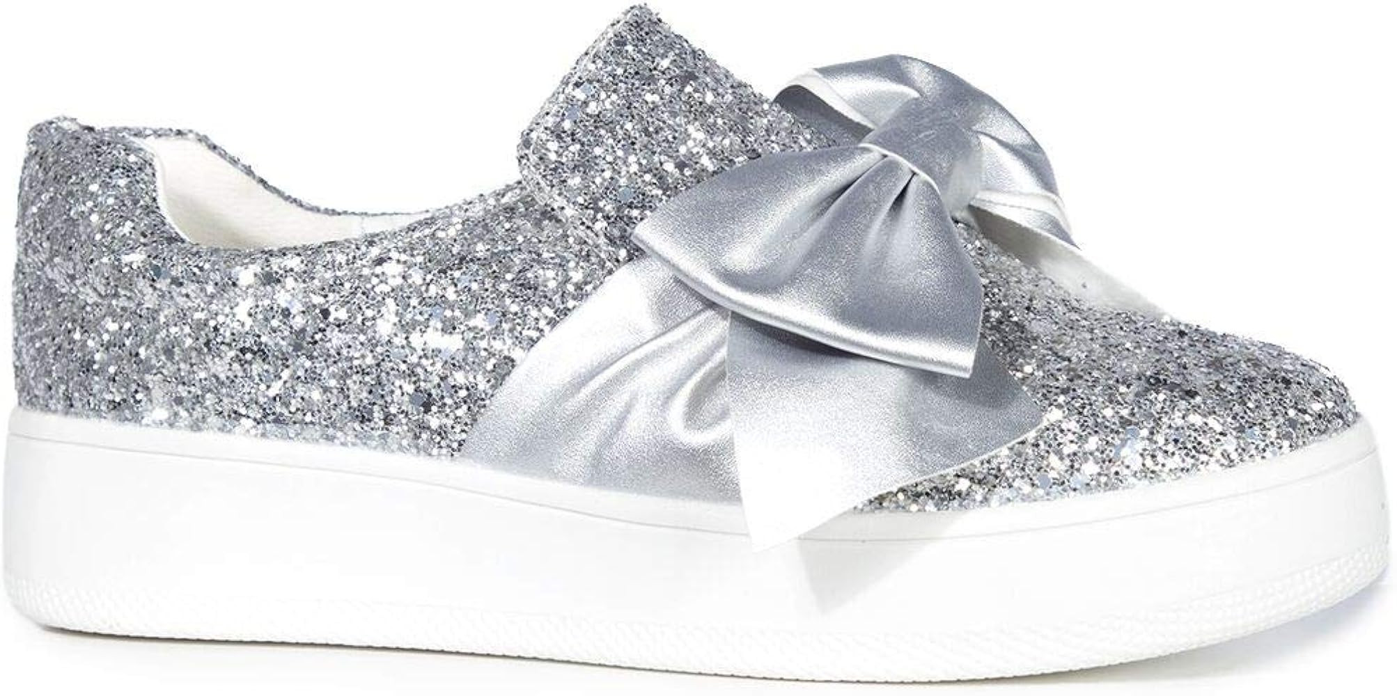 J. Adams Wally Platform Sneakers for Women - Comfortable Slip On Shoes with Bow | Amazon (US)