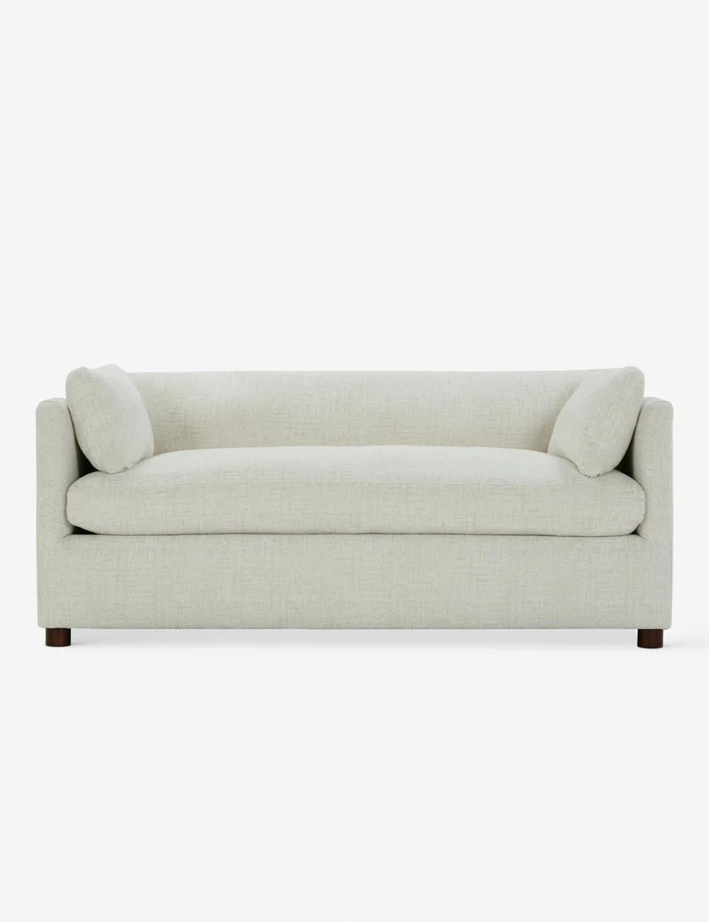 Lotte Sleeper Sofa, White Basketweave Queen | Lulu and Georgia 