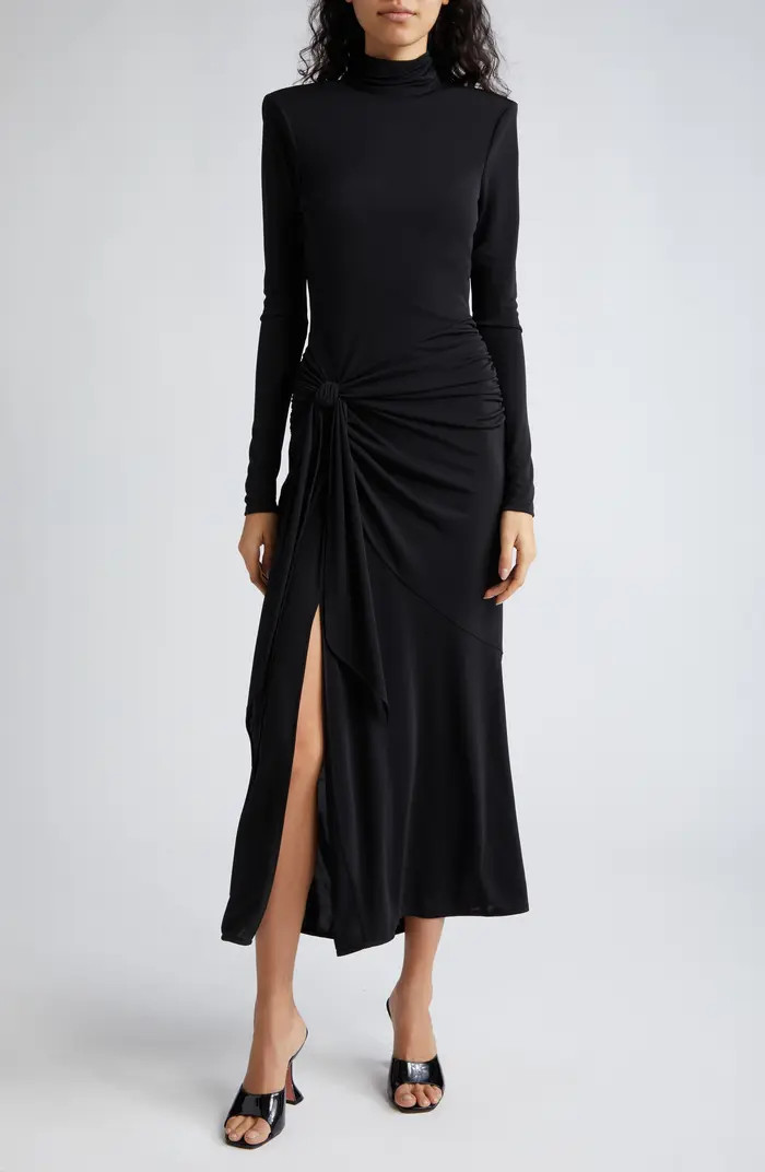 Johnson Side Ruched Long Sleeve Jersey Dress | Nordstrom