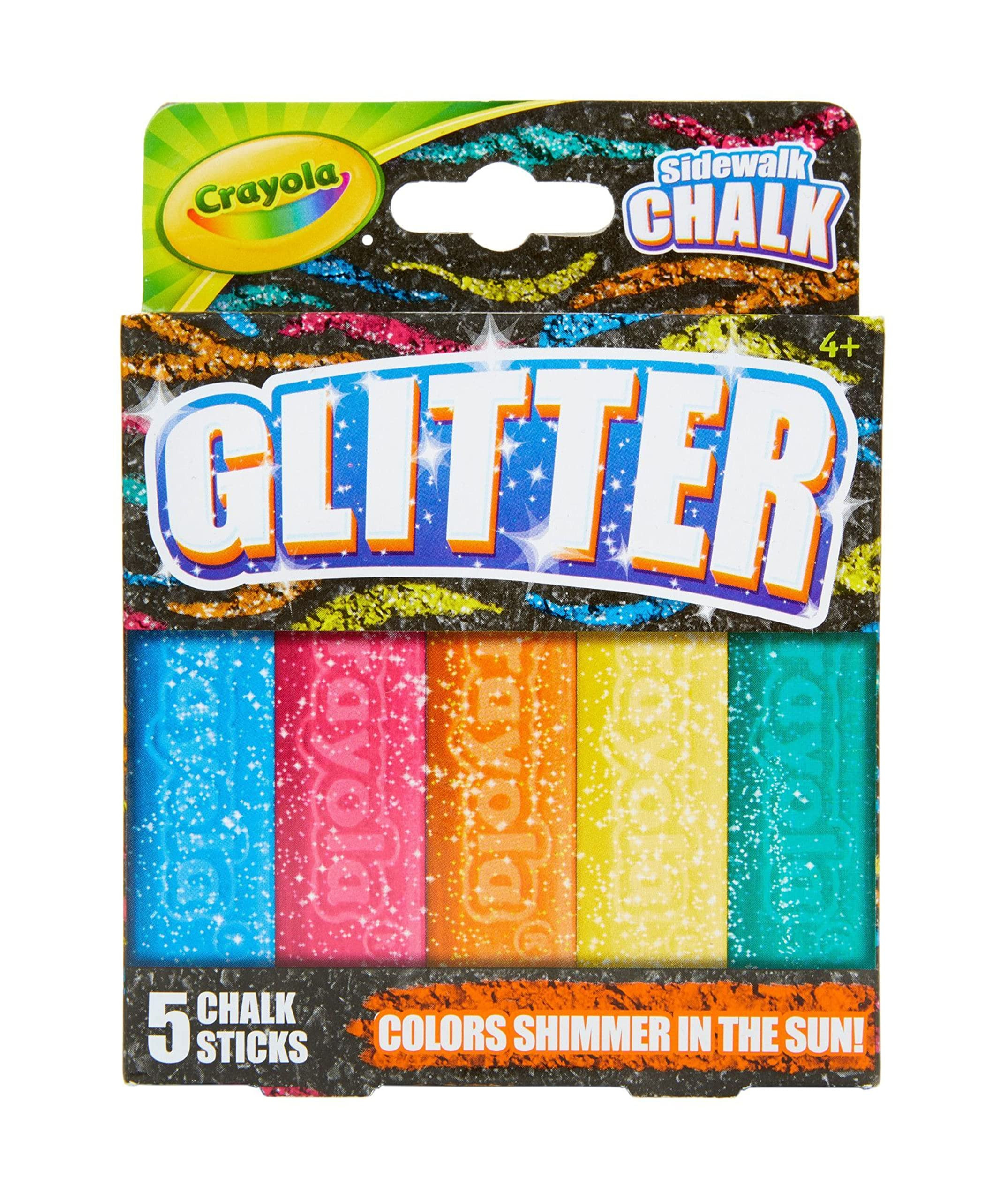 Crayola Glitter Chalk 5ct | Amazon (US)