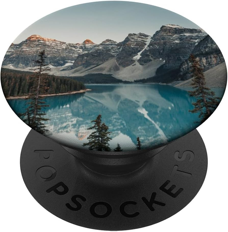 Beautiful, Scenic Nature View Of Forest, Lake & Mountains PopSockets Standard PopGrip | Amazon (US)
