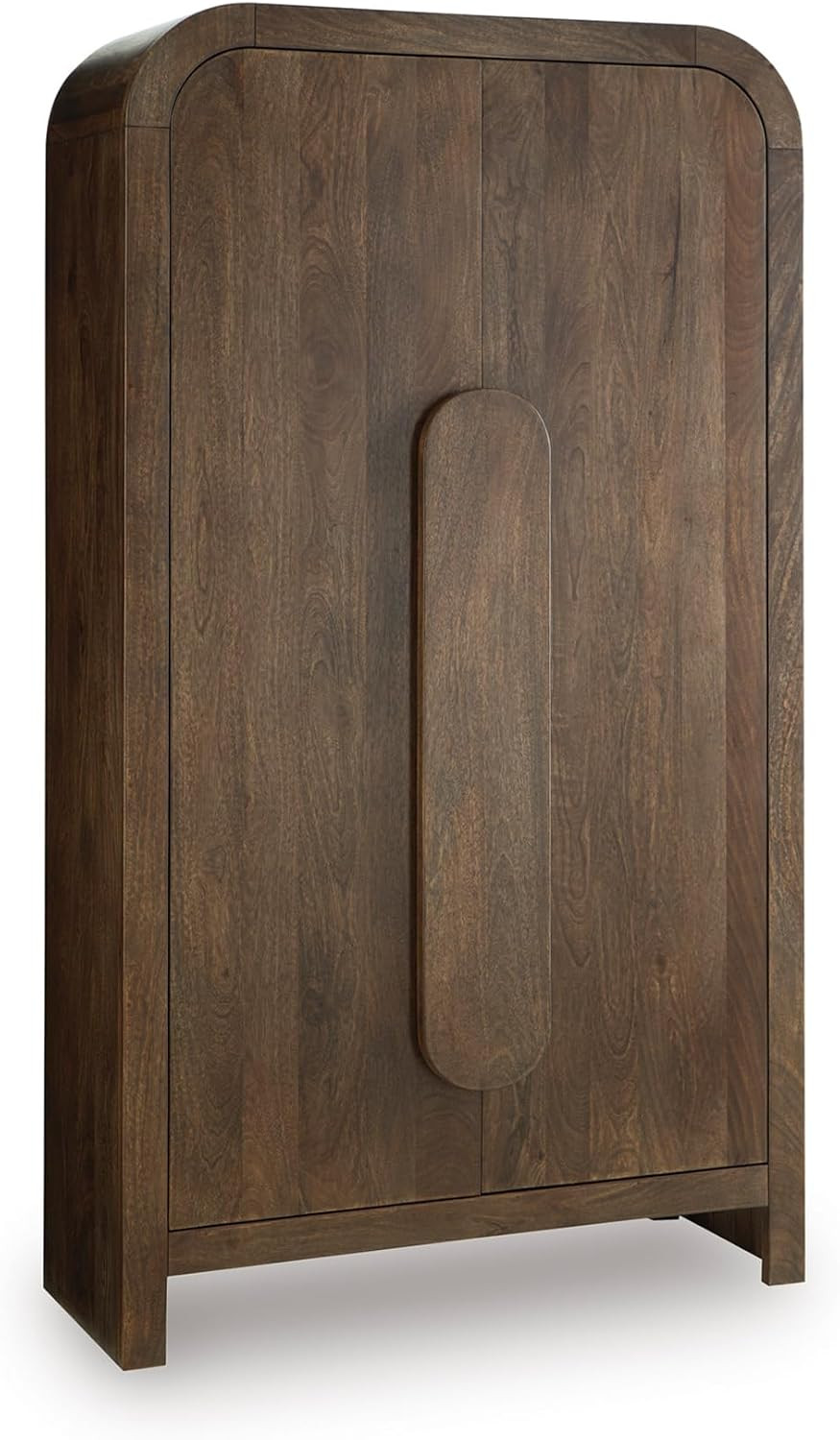 Signature Design by Ashley Thoren Contemporary Accent Cabinet with Anti-Tipping and Adjustable Shelf, Dark Brown | Amazon (US)