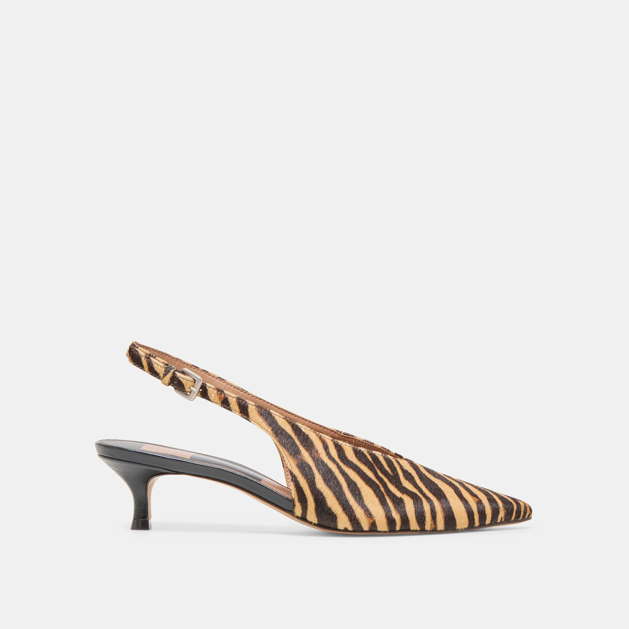 Alenna Heels Tiger Calf Hair | DolceVita.com