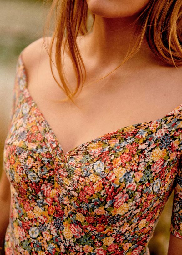 Caro T-Shirt - Sunflowers - Organic Cotton - Sézane | Sezane Paris