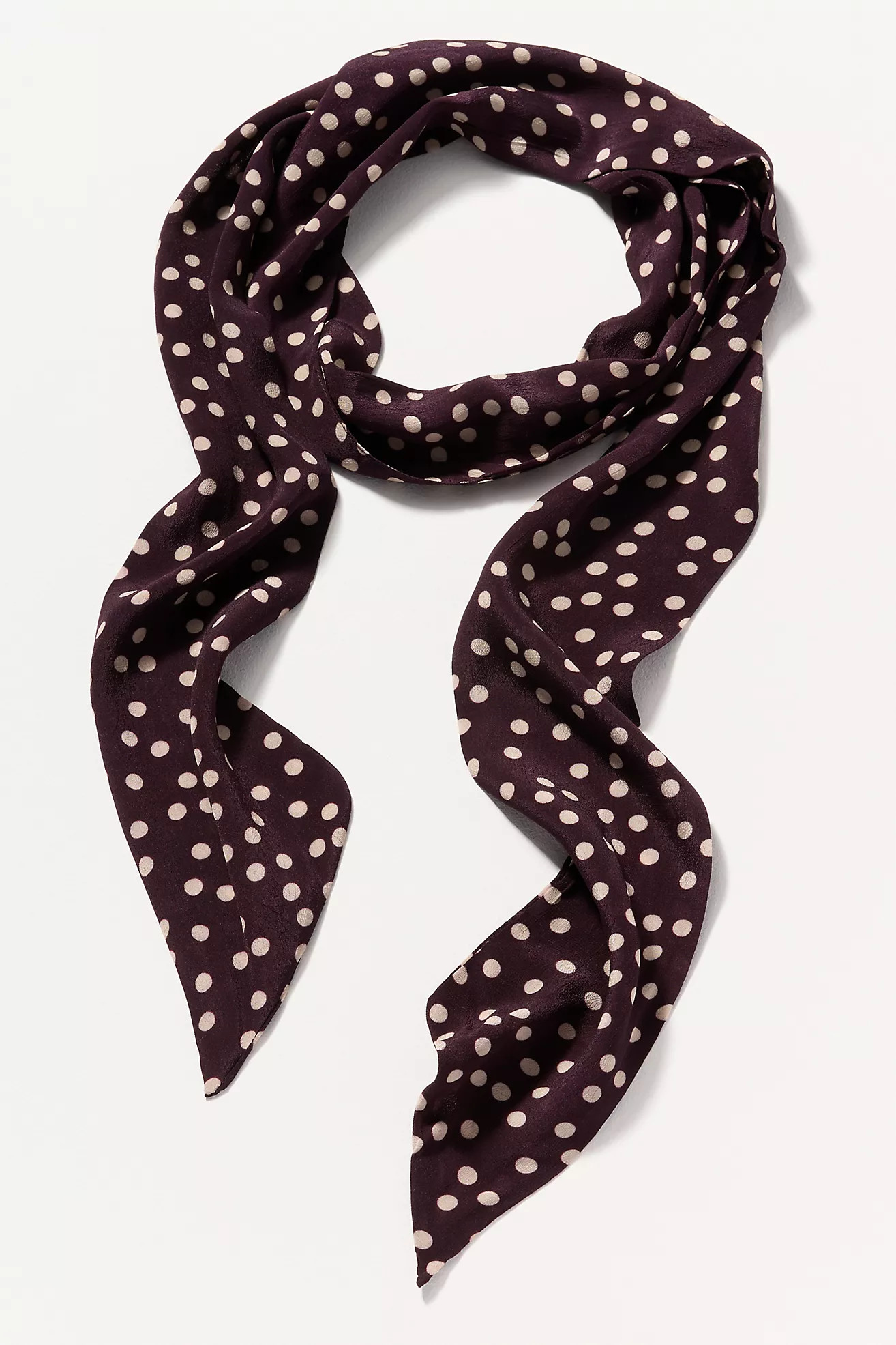 Elizabeth Gillett Skinny Polka Dot Scarf | Anthropologie (US)