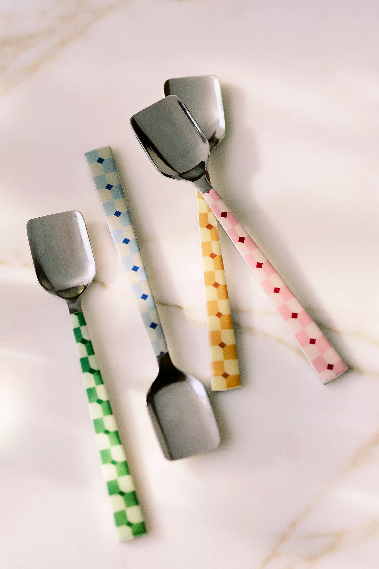 Café Violette Stainless Steel Spoons, Set of 4 | Anthropologie (US)