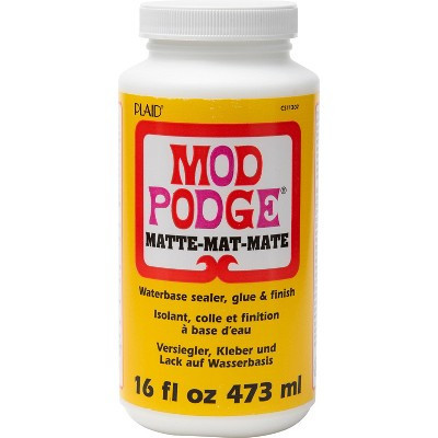 Mod Podge 16oz Craft Glue - Matte: Non-Toxic, Dries Clear, Liquid Sealer, Puzzle Glue, Art & Stationery Supplies | Target