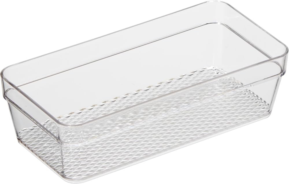 Oggi Clear Drawer Organizer - 3" X 6.25"- Ideal for Organizing Kitchen Drawers, Office, Desk, Sil... | Amazon (US)