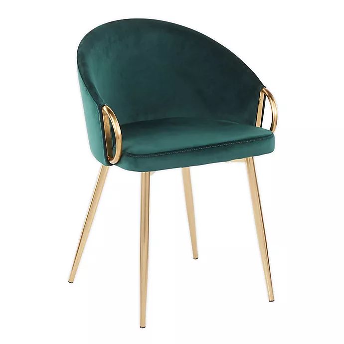 Lumisource Claire Glam Chair in Green | Bed Bath & Beyond