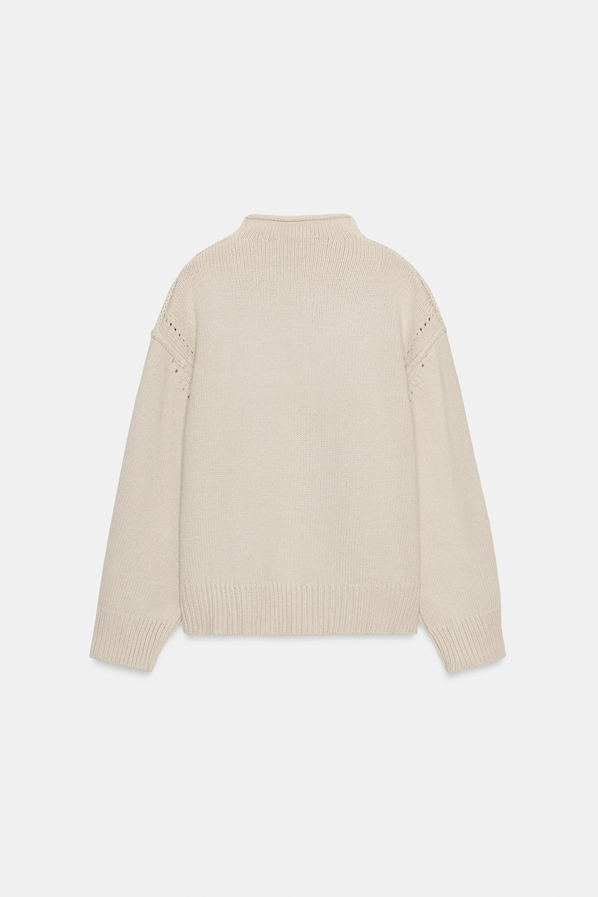 SEAM DETAIL KNIT SWEATER | Zara US