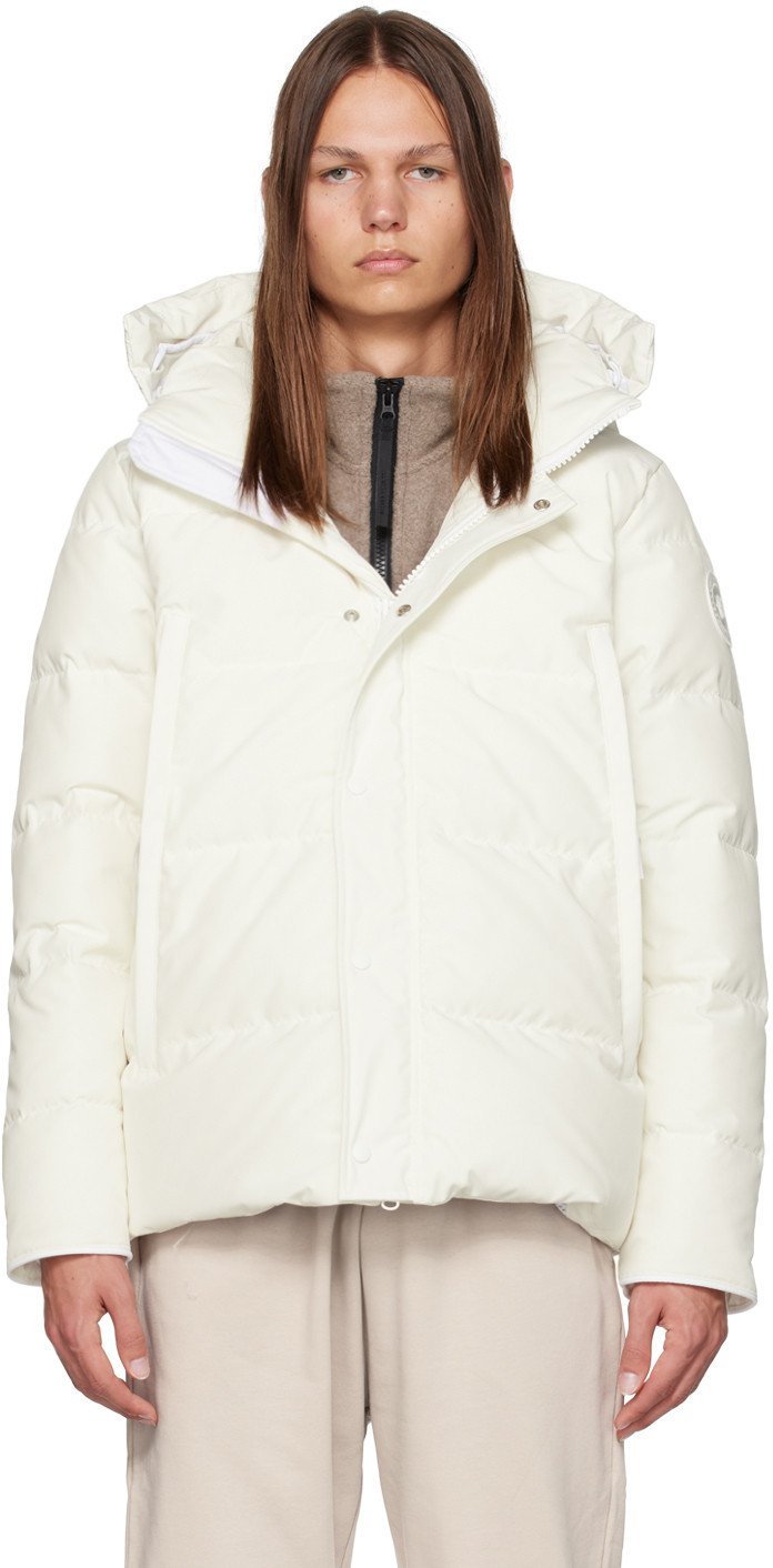 Canada Goose White HUMANATURE Wyndham Down Jacket | SSENSE