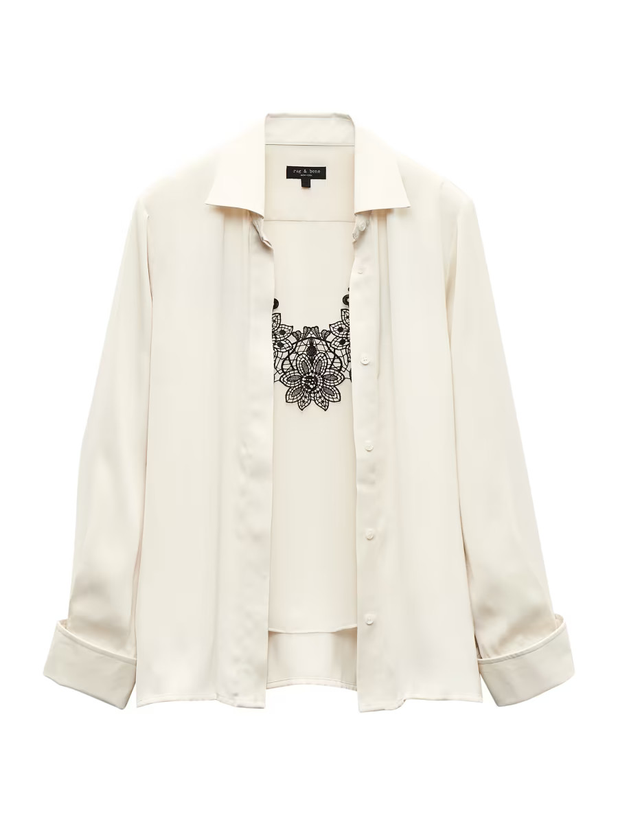 rag & bone Venus Popover Blouse | Saks Fifth Avenue | Saks Fifth Avenue