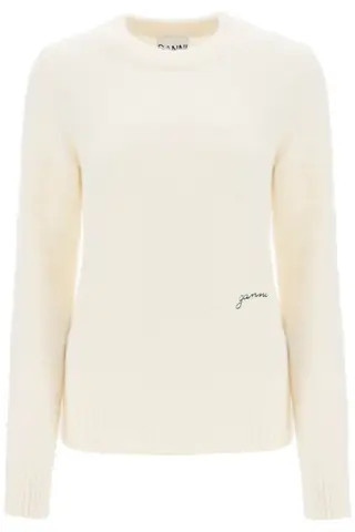 Ganni sweater in brushed alpaca blend | Residenza725 US