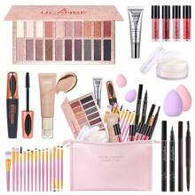 UCANBE All In One Makeup Kit For Women Full Kit, Makeup Gift Set For Valentine's Day Gift, Eyeshadow Palette Liquid Foundation Lip Gloss Etc,Makeup Se | SHEIN