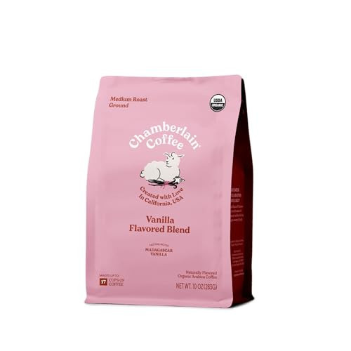 Chamberlain Coffee Fluffy Lamb Vanilla Blend - Medium Roast Ground Coffee Beans with Notes of Madagascar Vanilla - Specialty Ground Coffee from Nicaragua, Freshly Roasted In California - 10 oz | Amazon (US)