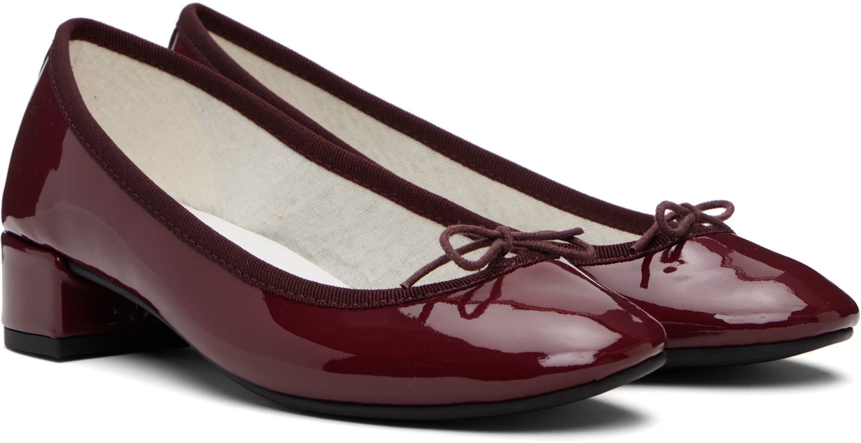 Repetto - Burgundy Camille Rubber-Sole Heels | SSENSE