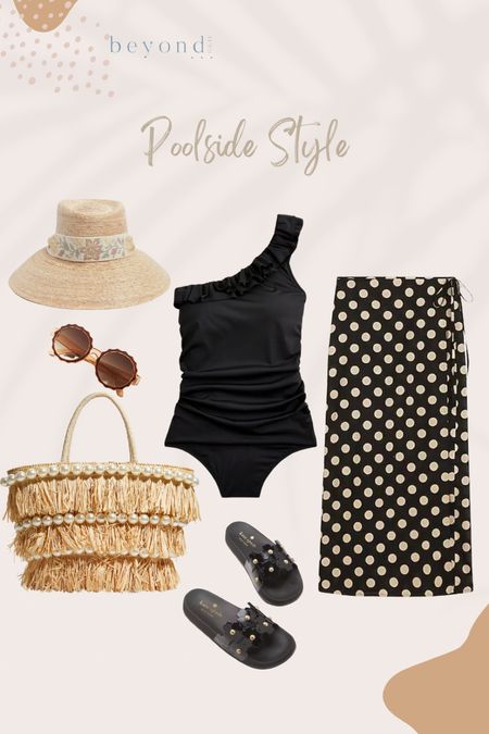 Classy & chic pool/resort/beach look for summer. I own these pieces and love them. The swimsuit fits so good. The hat is a splurge but is high quality and a stand out look! 

#LTKTravel #LTKSwim #LTKStyleTip