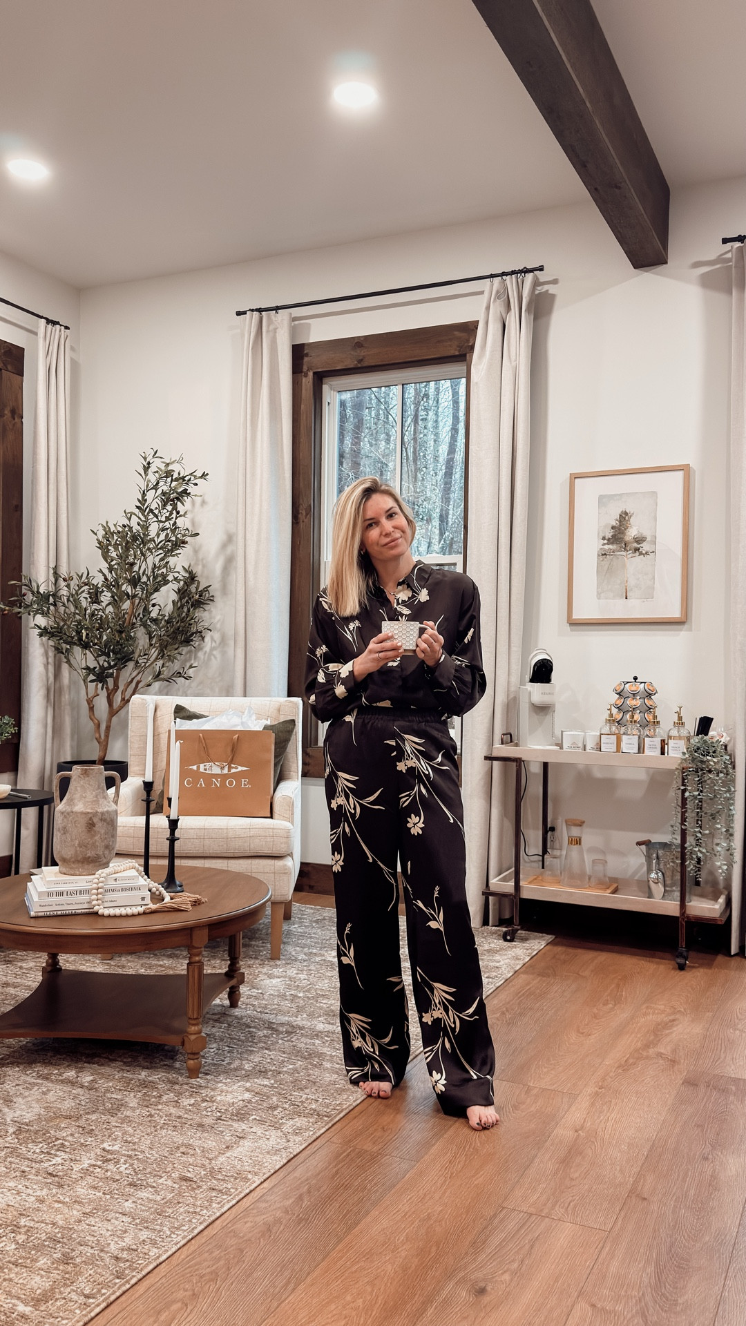 Brown floral Target set 🤎 wearing a small in both

#LTKootd #LTKmorningroutine #LTKTravel