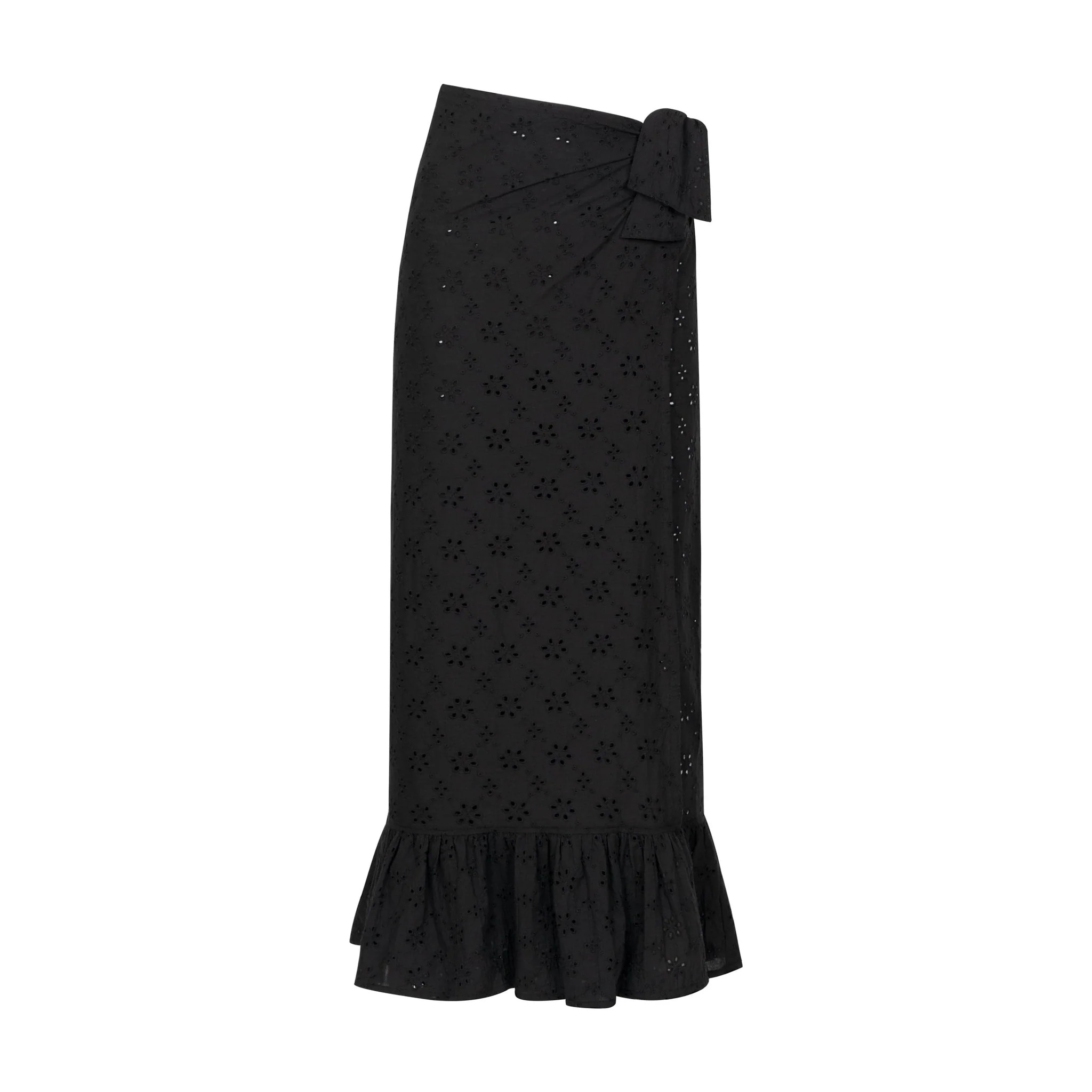 Black Eyelet Vienna Sarong | Sunshine Tienda