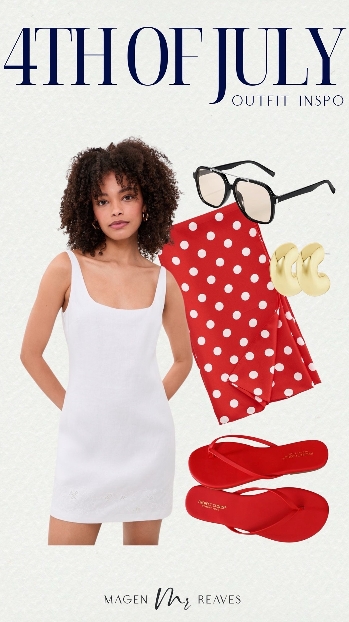 4th of July outfit inspo 

4th of July, Americana, USA, red white and blue, polka dots, scarf trend, outfit inspo

#LTKootd #LTKSeasonal