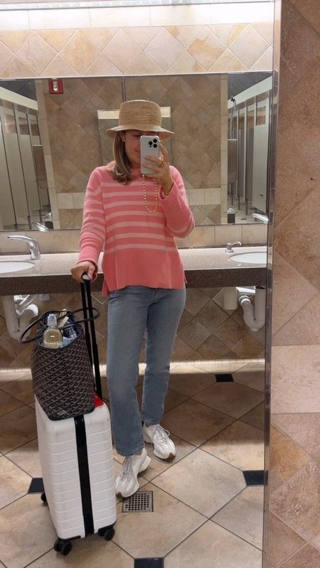 You need this sweater 🩷 Airplane outfit headed to Key West 

#LTKtravel #LTKfindsunder50 #LTKsalealert