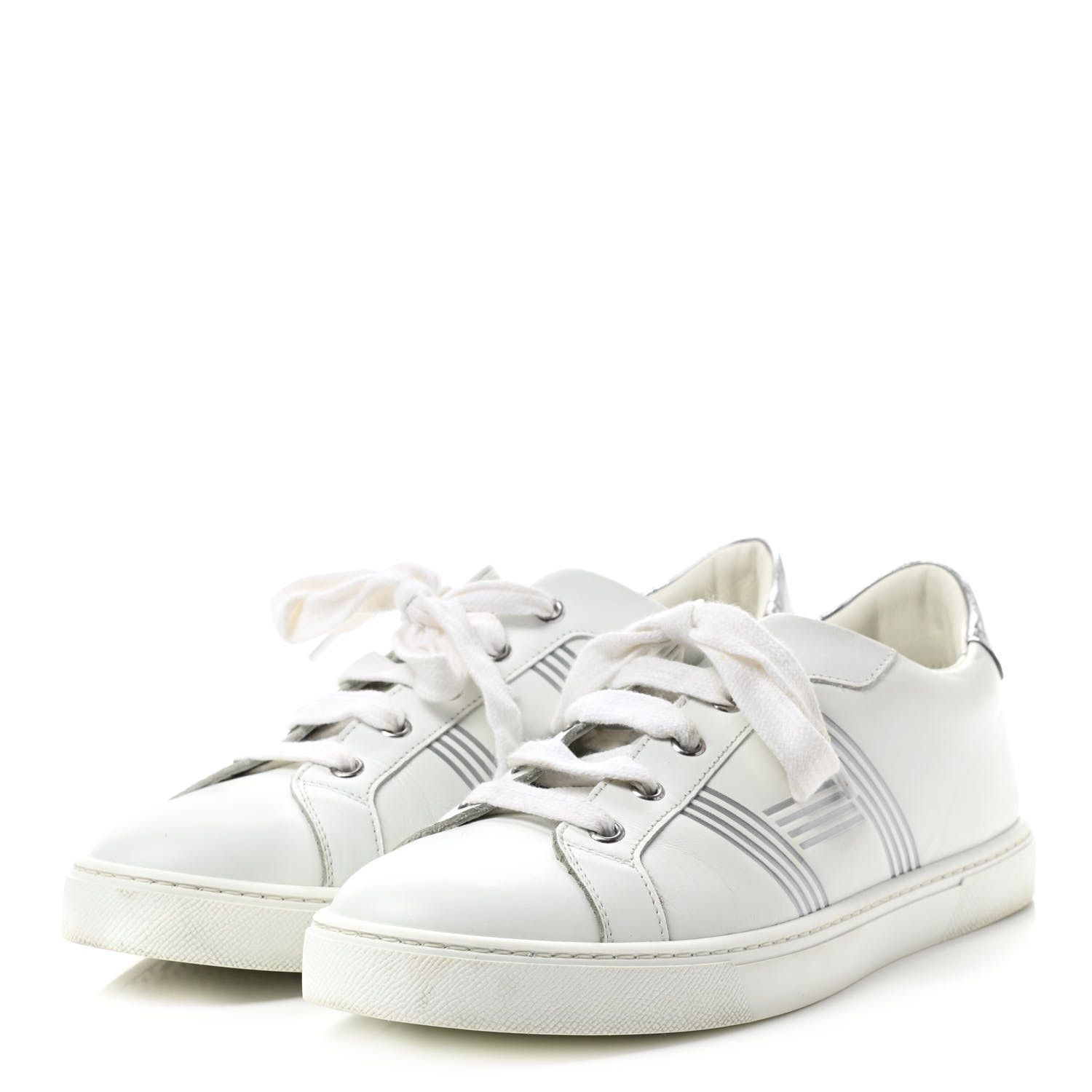 HERMES

Nappa Womens Avantage Sneakers 40 White Argent | Fashionphile