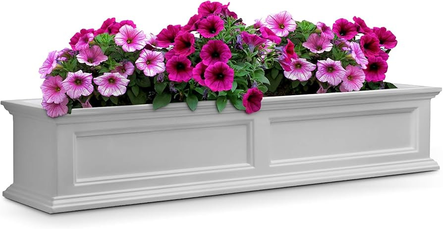 Mayne Fairfield 5ft Window Box - White - 60in L x 11in W x 11in H - with 4.7 Gallons Built-In Wat... | Amazon (US)