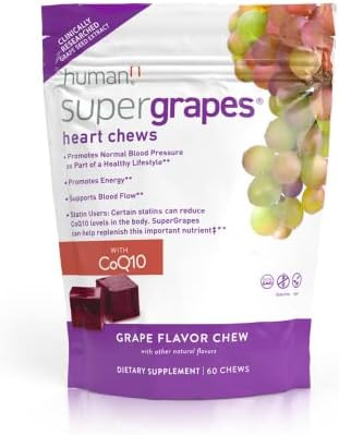 humanN SuperGrapes Chews Supplement –– with CoQ10 – Grape Flavor – from The Makers of Sup... | Amazon (US)