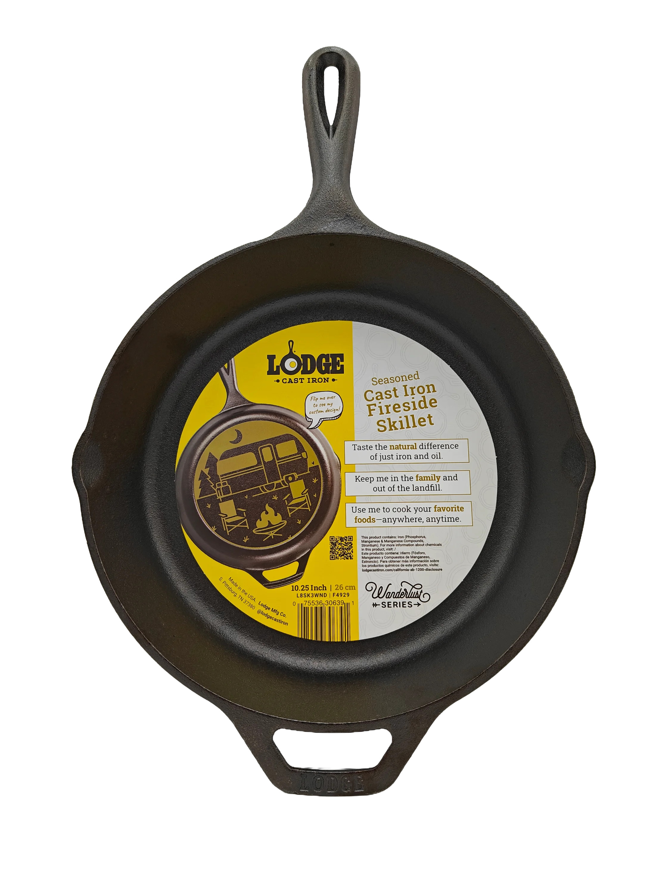 Lodge Cast Iron Wanderlust Series Seasoned 10.25" Skillet | Walmart (US)