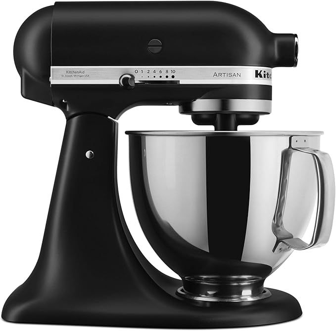 KitchenAid 5-Qt. Tilt-Head Stand Mixer KSM150PSBM Artisan Series, 5 Quart, Black Matte | Amazon (US)