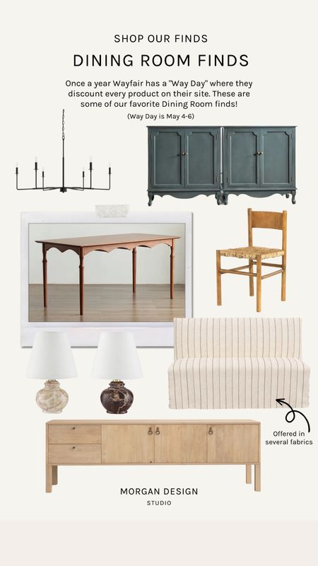 Wayfair is having their annual “Way Day” sale May 4th-6th. These are some of our finds that would work beautifully in a dining room!

#LTKsalealert #LTKhome