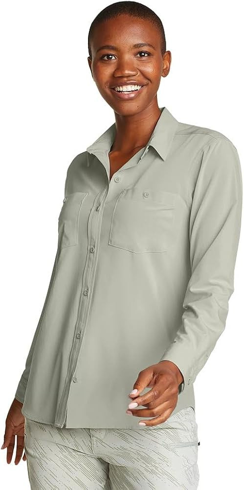 Eddie Bauer Women's Departure 3.0 Long-Sleeve Shirt | Amazon (US)