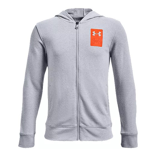 Under Armour Boys' Rival Terry Hoodie, Kids', Full Zip, Pockets | Sport Chek