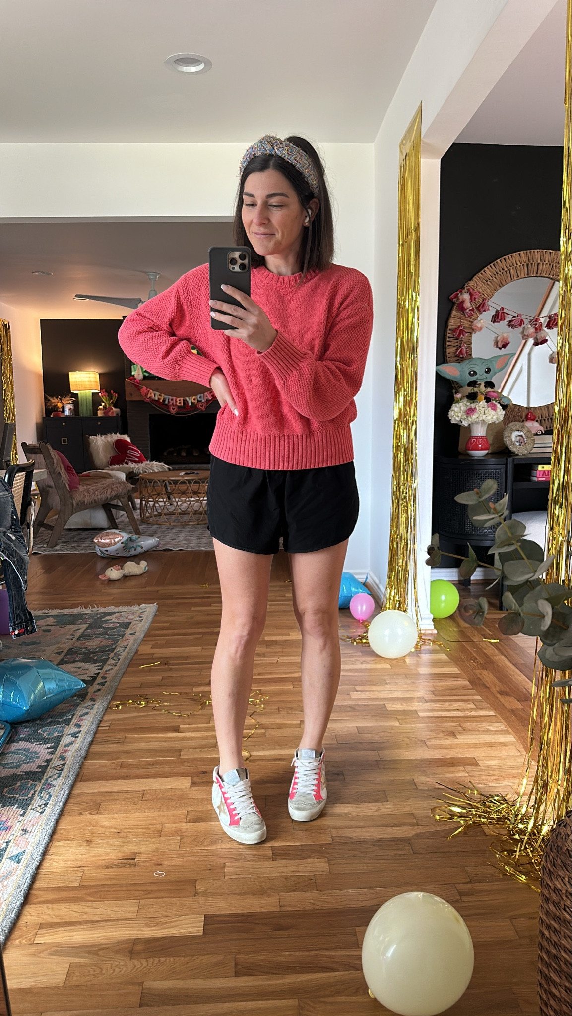 The perfect combo - shorts and a light sweater 😍 for a quick school drop off on the most beautiful day ☀️ 

#LTKActive #LTKStyleTip #LTKFindsUnder50