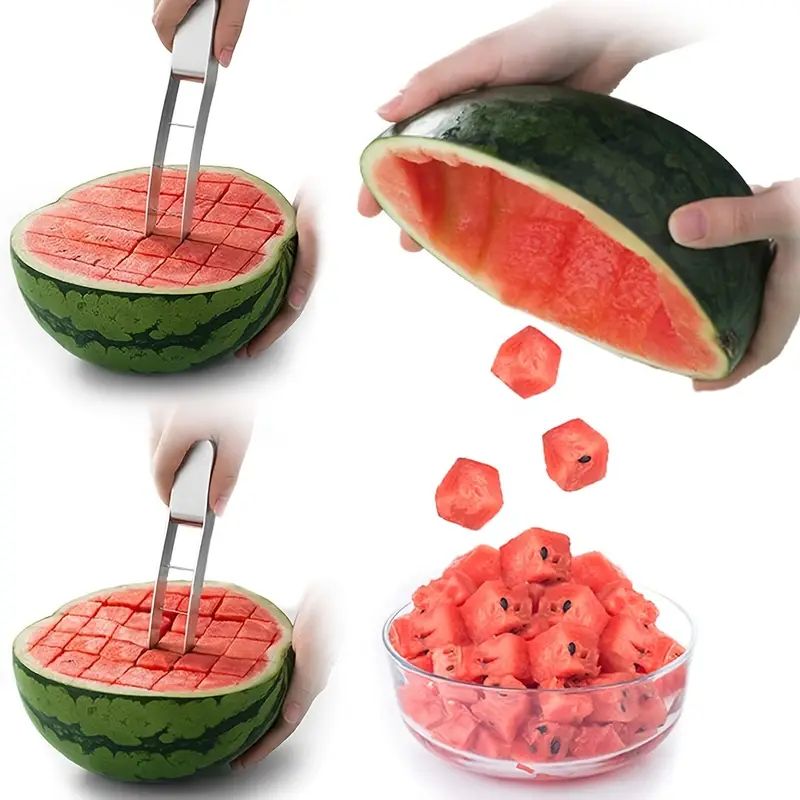 1pc Watermelon Cutter Slicer, Stainless Steel Watermelon Cube Cutter Quickly Safe Watermelon Knif... | Temu Affiliate Program