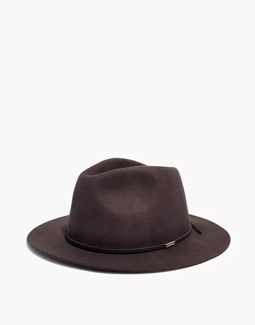 Brixton® Wesley Packable Felt Fedora | Madewell