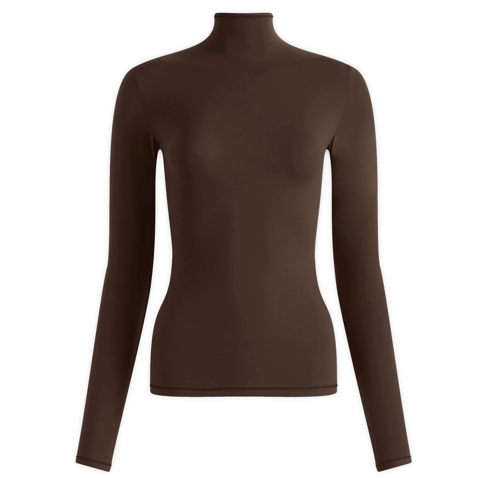 SKIMS Women's Fits Everybody Turtleneck Top Cocoa | END. Clothing