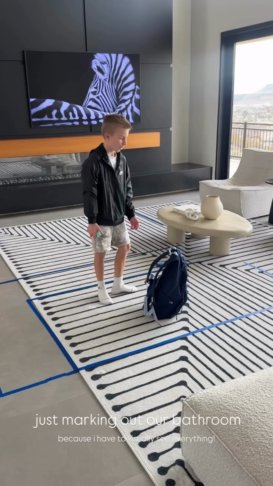 just marking out our bathroom  because i have to visually see everything!