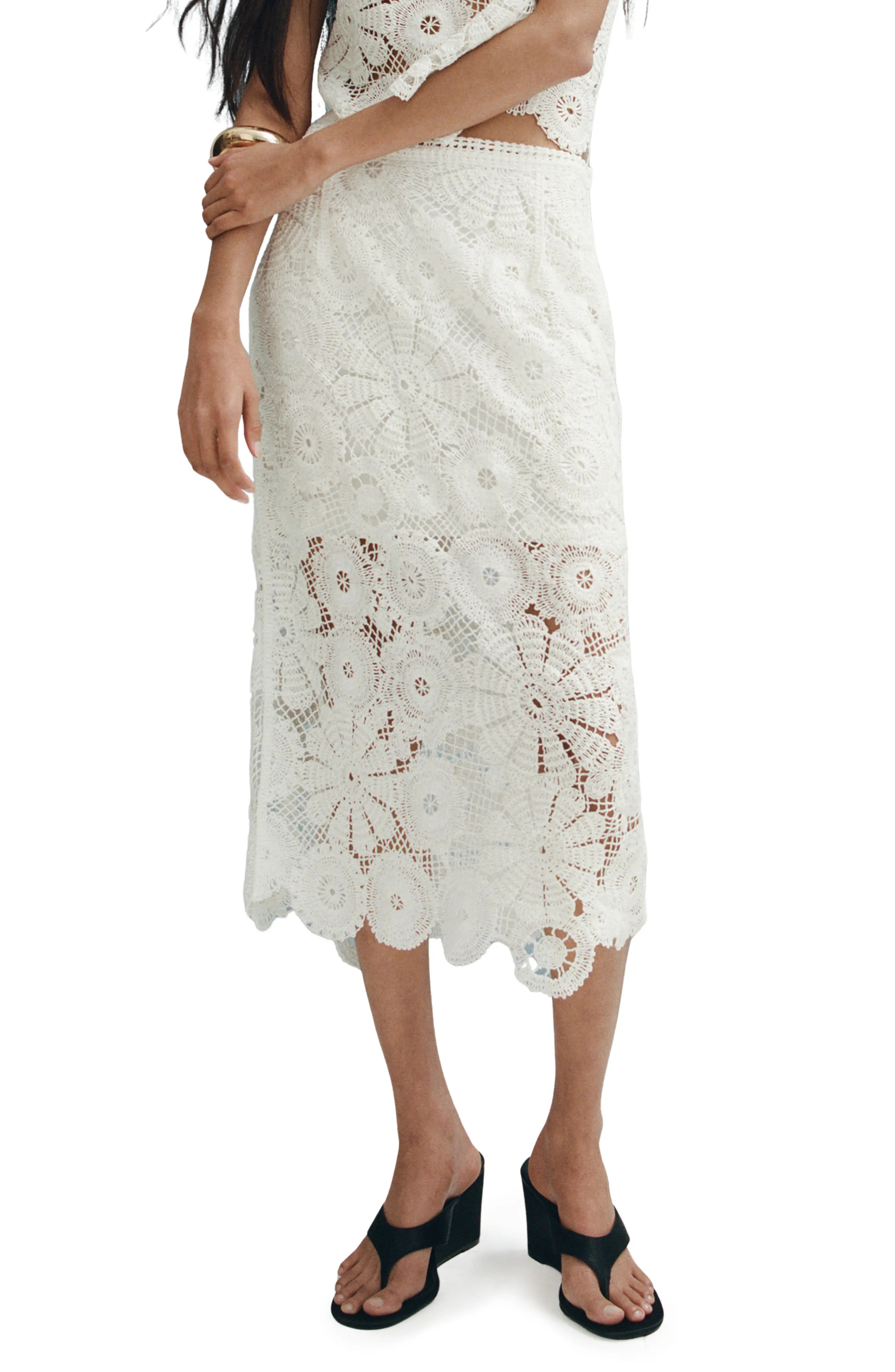 Lace Midi Skirt (Women) | Nordstrom | Nordstrom