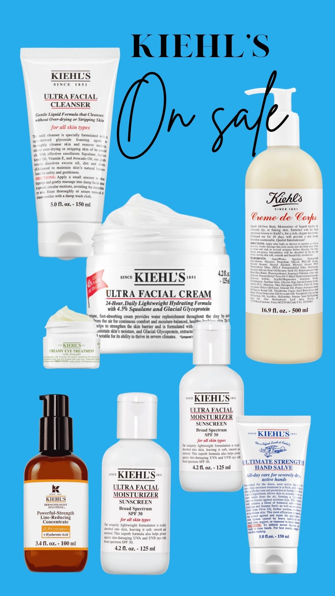 Some of my faves from Kiehl’s! I’ve been using their products for almost 15 years now. I’m a tried and true supporter. Get these while they’re on sale! 

#LTKFindsUnder100 #LTKBeauty #LTKSaleAlert