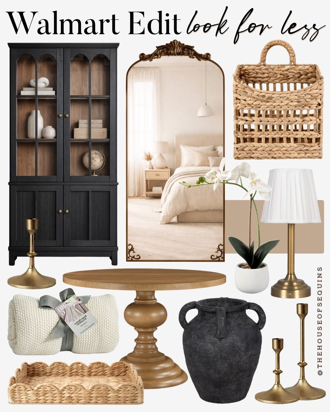 Shop designer inspired Walmart home finds! Furniture and decor look for less! 
