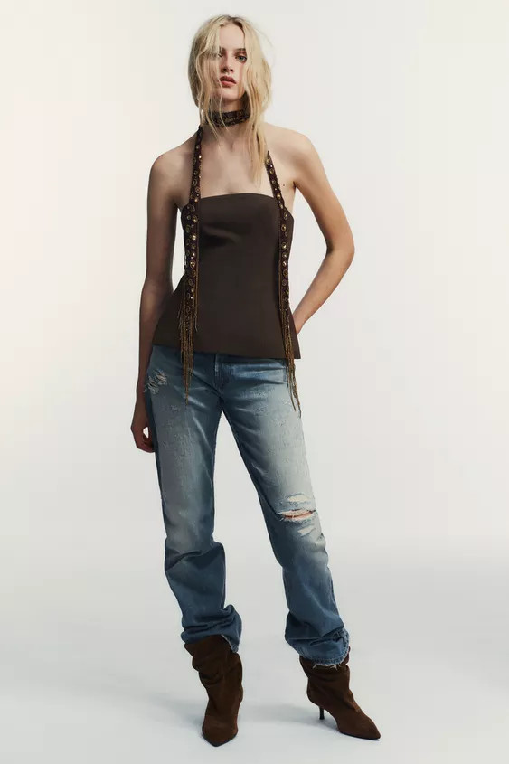 STRAPLESS TOP | Zara UK