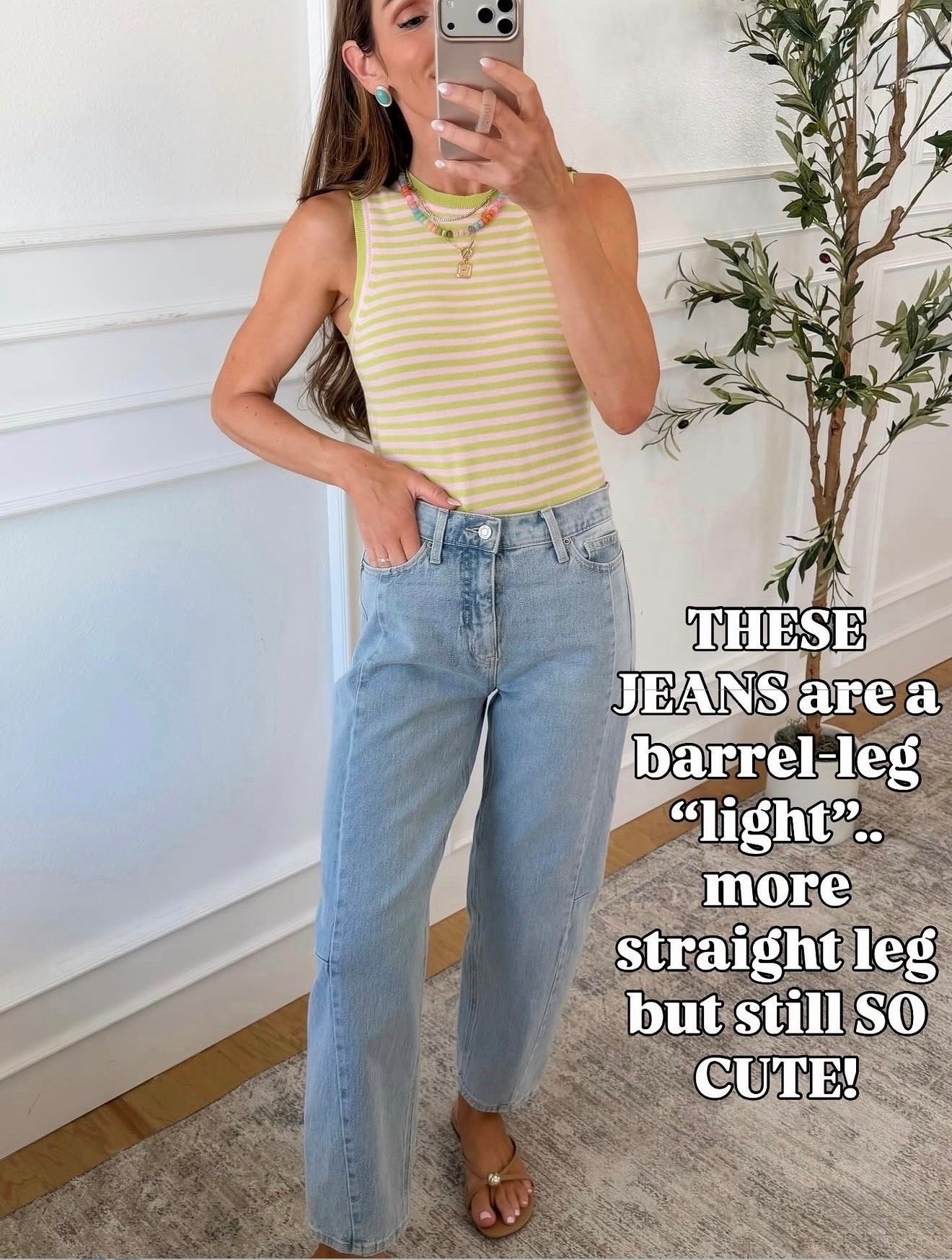 A barrel leg into version. ABSOLUTELY will love, trust me! 

#LTKStyle #LTKFinds #LTKUnder50 #WalmartFashion #WalmartFinds #AffordableStyle #MomStyle #EverydayOutfits #CasualChic #SpringStyle #SummerOutfits #OnABudget #LookForLess #StyleOnABudget #OOTD