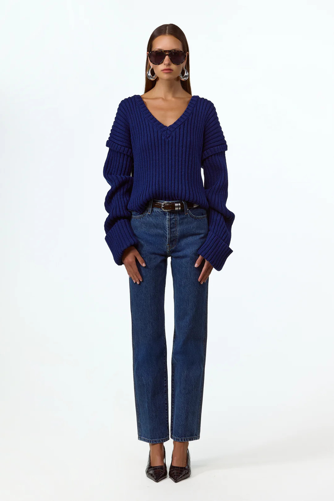 The Straight Ankle Jean (Vintage Dark) | SAME